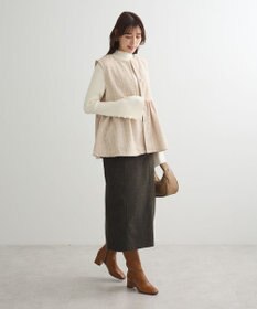 Green Parks ラメツィードペプラムベスト