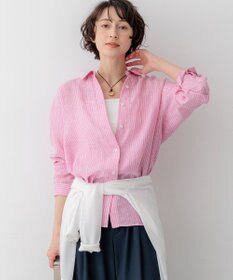 23区 【先行予約】LIBECOリネン ベーシック シャツ