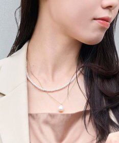 Phoebe 〈オンワード限定セット〉クラスパールライトフィットイヤリング×クラシカルパール2連ネックレス