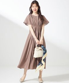 ANY SIS 【洗える】ピンタックハイウエスト ワンピース