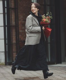 #Newans 【高山都さんコラボ】ダブルギャザーロングスカート