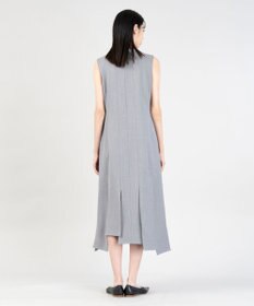 23区 L 【エステータ】ウールシルクギャバジン ランダムヘム ワンピース