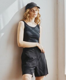 San-ai Resort（三愛水着楽園） 【WEB限定】5点セット キャップ付きUVカットタンキニ+ティアードラッシュセット水着【BeachQueen(ビーチクイーン）】