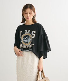 Green Parks ドッキングフレアスリーブロゴチュニック