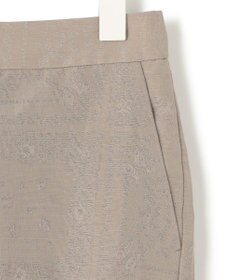 ICB L 【日本製・洗える】ペイズリーレノクロス ワイドストレートパンツ