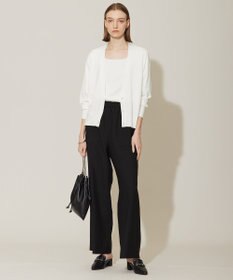 ICB 【洗える】ワッシャーツイル ワイドストレートパンツ