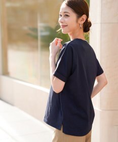 ANY SIS フラワープリント ロゴＴシャツ