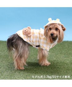 PET PARADISE ペットパラダイスなりきり くまちゃん 園児服 《チェック柄》 小型犬
