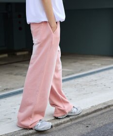 WEGO 【ウエストゴム/らくらくパンツ】アシッドウォッシュグラフィックスウェットパンツ