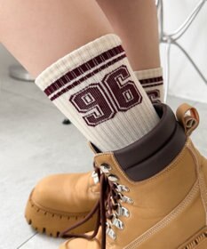 WEGO ナンバリングラインリブソックス