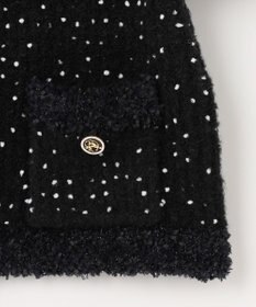 組曲 S 【組曲×setsuko sagittaire】サジテール釦ツイードニットジャケット