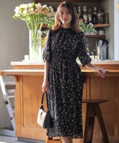 ANY SIS シアーシャーリング ワンピース ブラック系