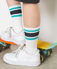 WEGO 底パイルラインソックス