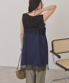 AMERICAN HOLIC レースサテンキャミワンピース