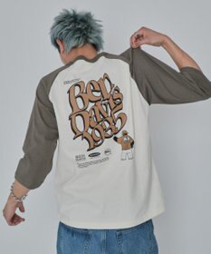 WEGO 【ユニセックス着用ITEM/MLサイズ展開】別注BENDAVISグラフィックラグランT（7S）