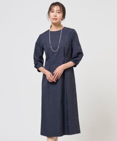 J.PRESS LADIES L ブロックチェックジャガード ワンピース