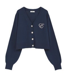 earth music&ecology ロゴ刺繍カーディガン