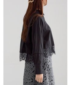 Te chichi スカラップレース切替シャツブラウス