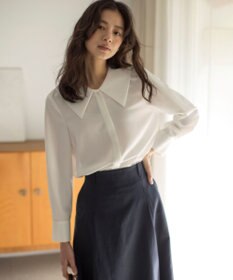 組曲 ショールカラー ブラウス