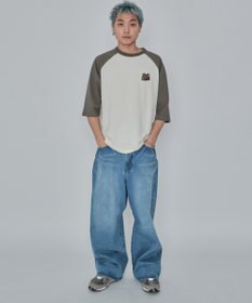 WEGO 【ユニセックス着用ITEM/MLサイズ展開】別注BENDAVISグラフィックラグランT（7S）