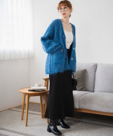 WEGO 【軽量】ブラッシュニットBIGカーディガン