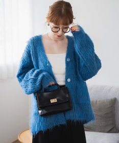 WEGO 【軽量】ブラッシュニットBIGカーディガン