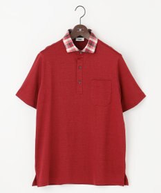 JOSEPH ABBOUD 【リネン素材/清涼感/吸水速乾】リネンハニカム 半袖 ポロシャツ