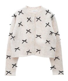 Green Parks ・ＡＮＤＳＥＡＲＣＨ　メニーリボンニットカーディガン