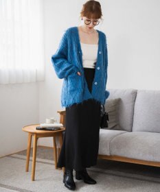 WEGO 【軽量】ブラッシュニットBIGカーディガン