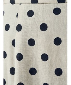 YECCA VECCA レーヨンリネンドットマーメイドスカート