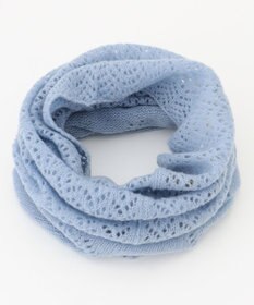 MOONBAT 【カシミヤ100%】2WAYレーシーニットスヌードマフラー