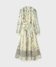GRACE CONTINENTAL フラワープリントティアードワンピース