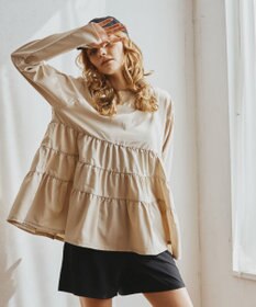 San-ai Resort（三愛水着楽園） 【WEB限定】5点セット キャップ付きUVカットタンキニ+ティアードラッシュセット水着【BeachQueen(ビーチクイーン）】