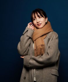 MOONBAT プラスムーンバット (+moonbat) カシミヤ100％無地ストール 洗える 190㎝×50㎝