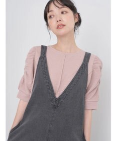 earth music&ecology ジャガードパワショルプルオーバー