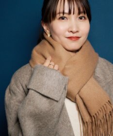 MOONBAT プラスムーンバット (+moonbat) カシミヤ100％無地ストール 洗える 190㎝×50㎝