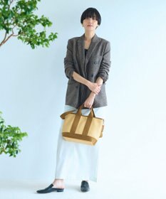 TOPKAPI 【Breath TOPKAPI】スコッチグレイン ネオレザー トート バッグ ショルダー付き M