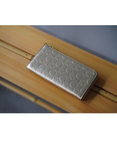 MIYABIYA La quoh with kirakaracho 南蛮七宝 エンボスレザーL字財布