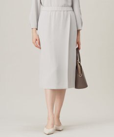 自由区 【セットアップ対応・洗える】トリアセダブルクロス スカート ライトグレー系