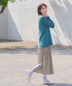 Tiaclasse 【洗える】重ね着風ニットトップス