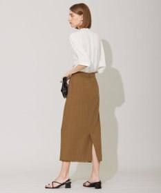 ICB 【人気のため新色追加・WEB限定カラーあり】BackSatinAmunzen 5分袖バンドカラーブラウス