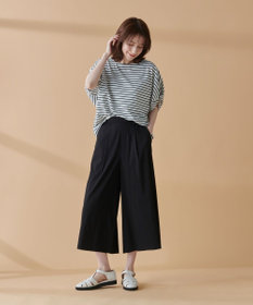 ANY 【ウエストゴム】清涼リラックスクロップドパンツ