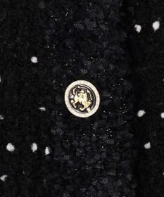 組曲 S 【組曲×setsuko sagittaire】サジテール釦ツイードニットジャケット