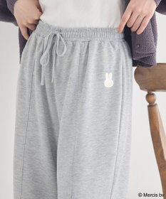 earth music&ecology 【予約】miffy/earth 刺繍スウェットパンツ