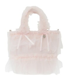 Maison de FLEUR チュールフリル2Wayトートバッグ
