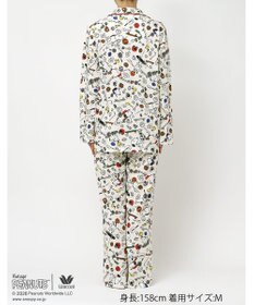 WACOAL PEANUTS パジャマ 長袖 長ズボン 綿100%(本体) スヌーピー レディース FDX562 /ワコール