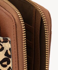 UNBILLION perche 牛革ハラコタイプ×ゴートモバイルウォレットショルダー