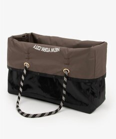 LeSportsac LARGE 2 WAY TOTE/2ウェイチョコレート/ブラックシャイン