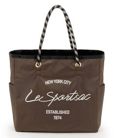 LeSportsac LARGE 2 WAY TOTE/2ウェイチョコレート/ブラックシャイン