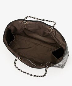 LeSportsac LARGE 2 WAY TOTE/2ウェイチョコレート/ブラックシャイン